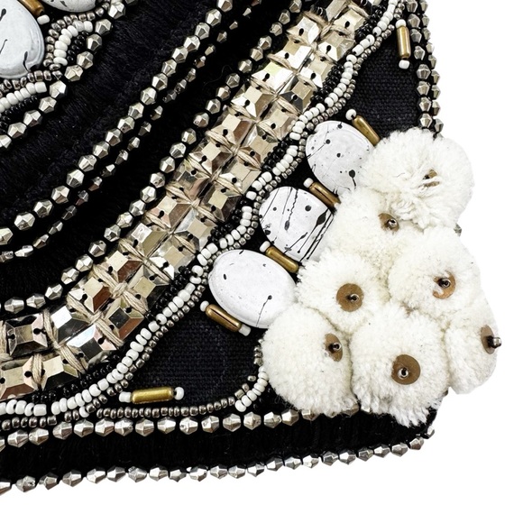 Antik Batik Cuzco Embroidered Beaded Convertible Clutch Black - Picture 7 of 13